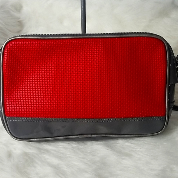 MISHAL KATZ SHOULDER BAG RED AND GRAY - Picture 2 of 8